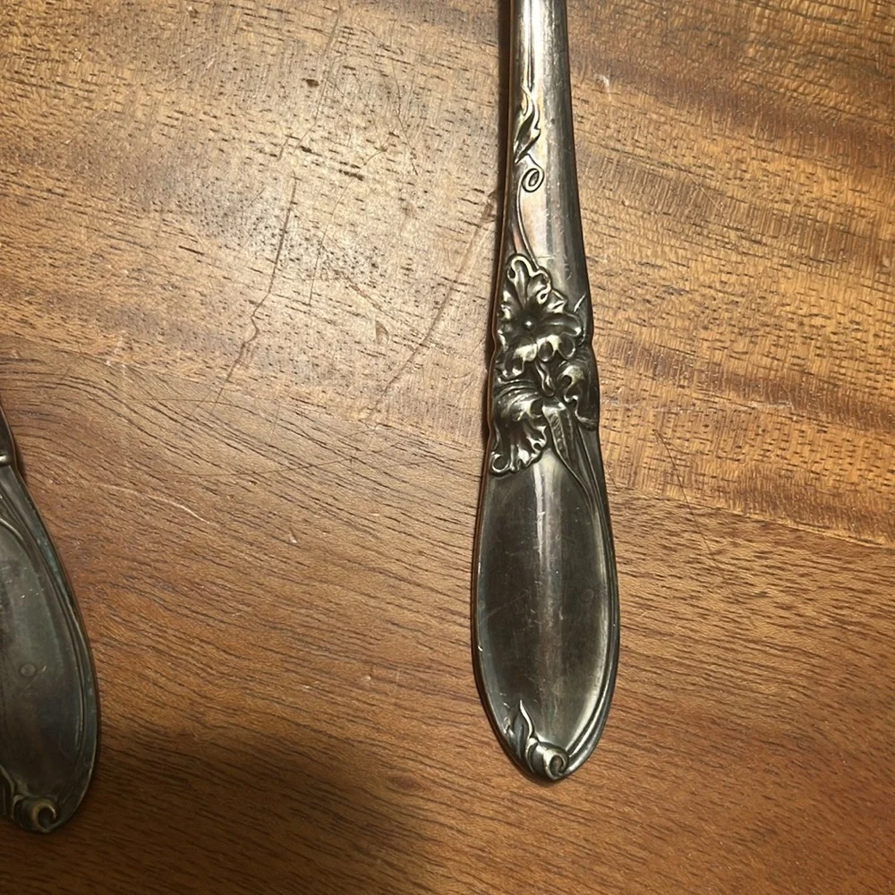 $5 in Bundle -Vintage Serving Set - Community Silverplate - White Orchid Pattern